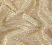 Gold-ivory jersey pleated leather