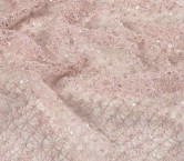 Guipur metÁlico nodos rosa claro