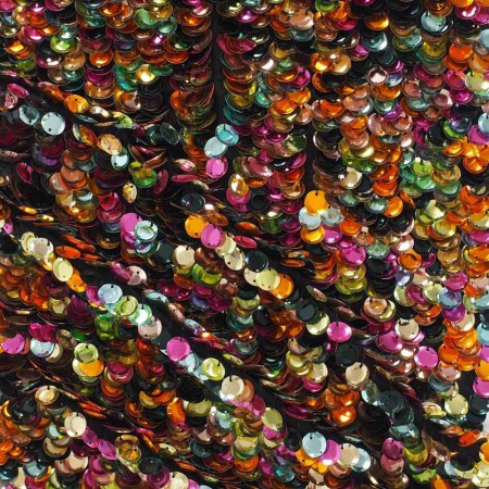 Multicolor concave sequins
