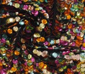 Multicolor concave sequins