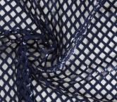 Navy macro net sequins