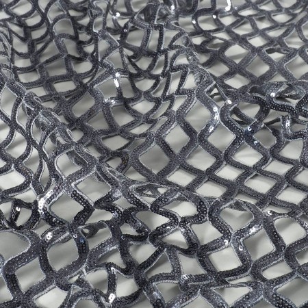 Stone macro net sequins