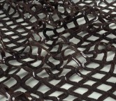 Brown macro net sequins