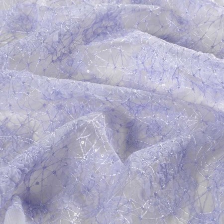 Lavender irregular net embroidery