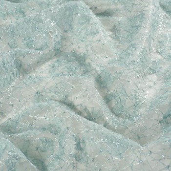 Bordado red irregular verde oliva 250-010