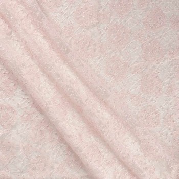 Pink irregular net embroidery