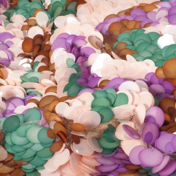 Lentejuelas tintadas multicolor lila