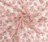 Bordado floral perfilado rosa 177-030