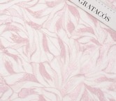 Foil leaf embroidery pink