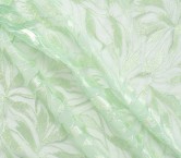 Foil leaf embroidery lt green