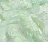 Foil leaf embroidery lt green