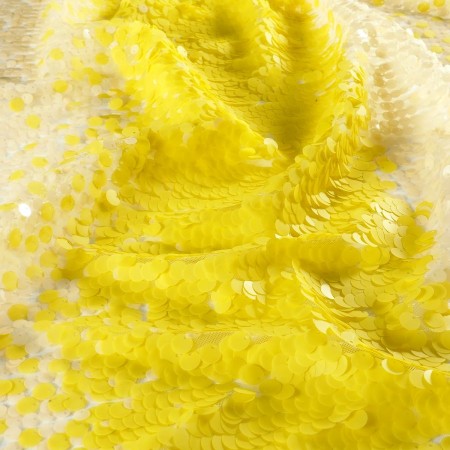 Lentejuelas franjas degradÉ amarillo