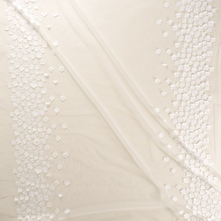 Ivory embroidery flowers mirro