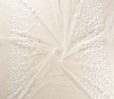 Ivory embroidery flowers mirro