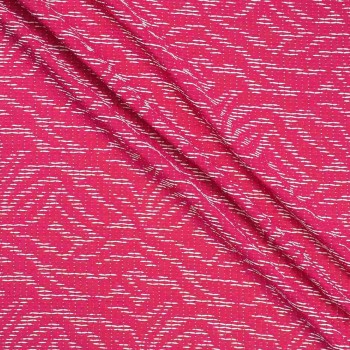 Jacquard rÚstico fuxia