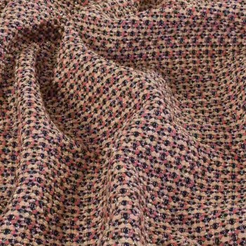 Tweed lamÉ coral