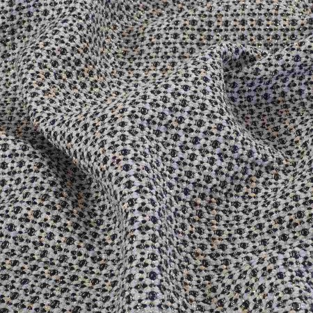 Tweed lamÉ azul claro