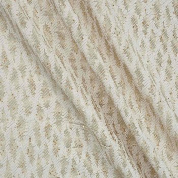Beige sequins jacquard