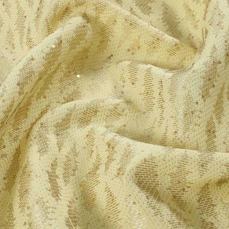 Jacquard con paillettes amarillo