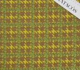 Green yellow rustic fabric wit