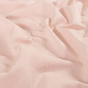 Pink jacquard with cotton-lam