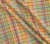 Orange green tweed multicolor