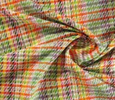 Orange green tweed multicolor