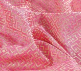 Pink jacquard geometric desig