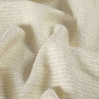 Jacquard rayas/lamÉ marfil