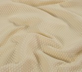 Beige geometric jacquard 3d