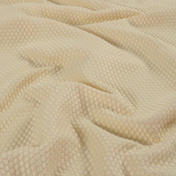 Jacq geomÉtrico 3d beige