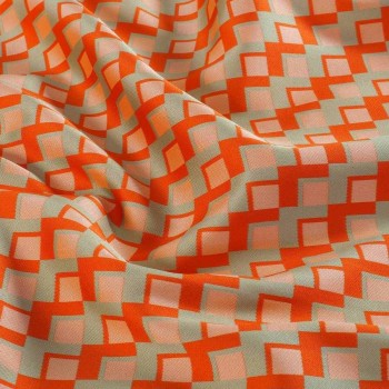 Mikado jacquard  naranja