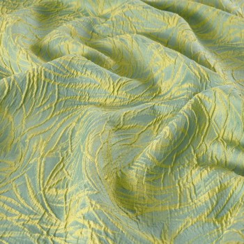 Jacq. geométrico relieve verde lima