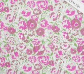 Fuxia green jacquard with flowers