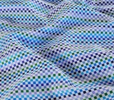 Blue violet jacquard with small check