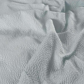 Blue embossed jacquard