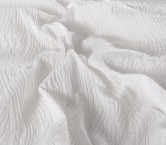 Jacquard cloqué blanco