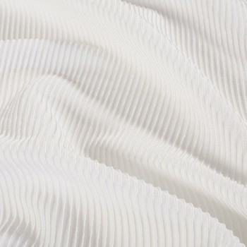 White jacquard with stripes