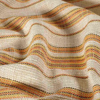 Jacquard rÚstico rayas naranja