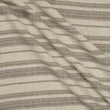 Jacquard rústico rayas marron