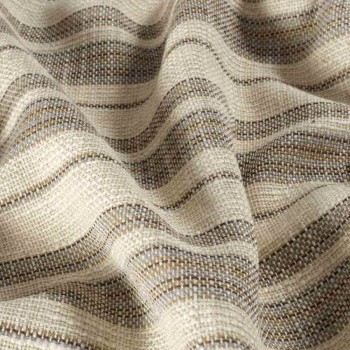 Jacquard rÚstico rayas marron