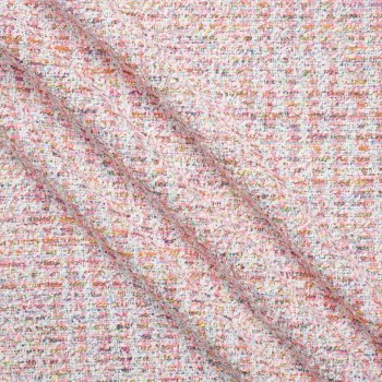 Pink tweed fantasy multicolor