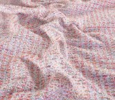 Tweed fantasÍa multicolor rosa