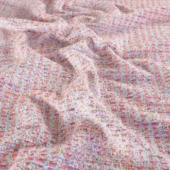 Pink tweed fantasy multicolor