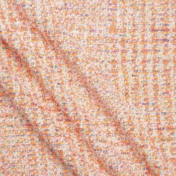 Tweed fantasÍa multicolor naranja