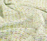 Acid green tweed fantasy multi