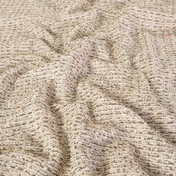 Tweed multicolor con lamÉ beige marron