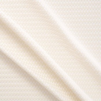 Ivory jacquard zig-zag