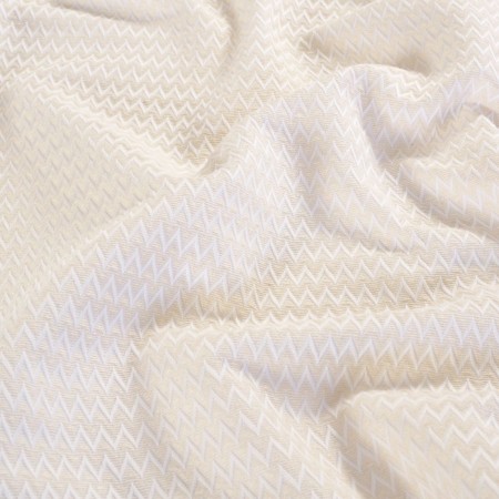 Ivory jacquard zig-zag