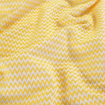 Jacquard zig-zag amarillo